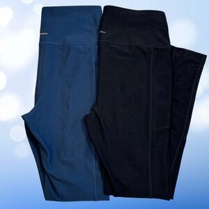 Mondetta Performance Luxury Leggings in Blue and Black